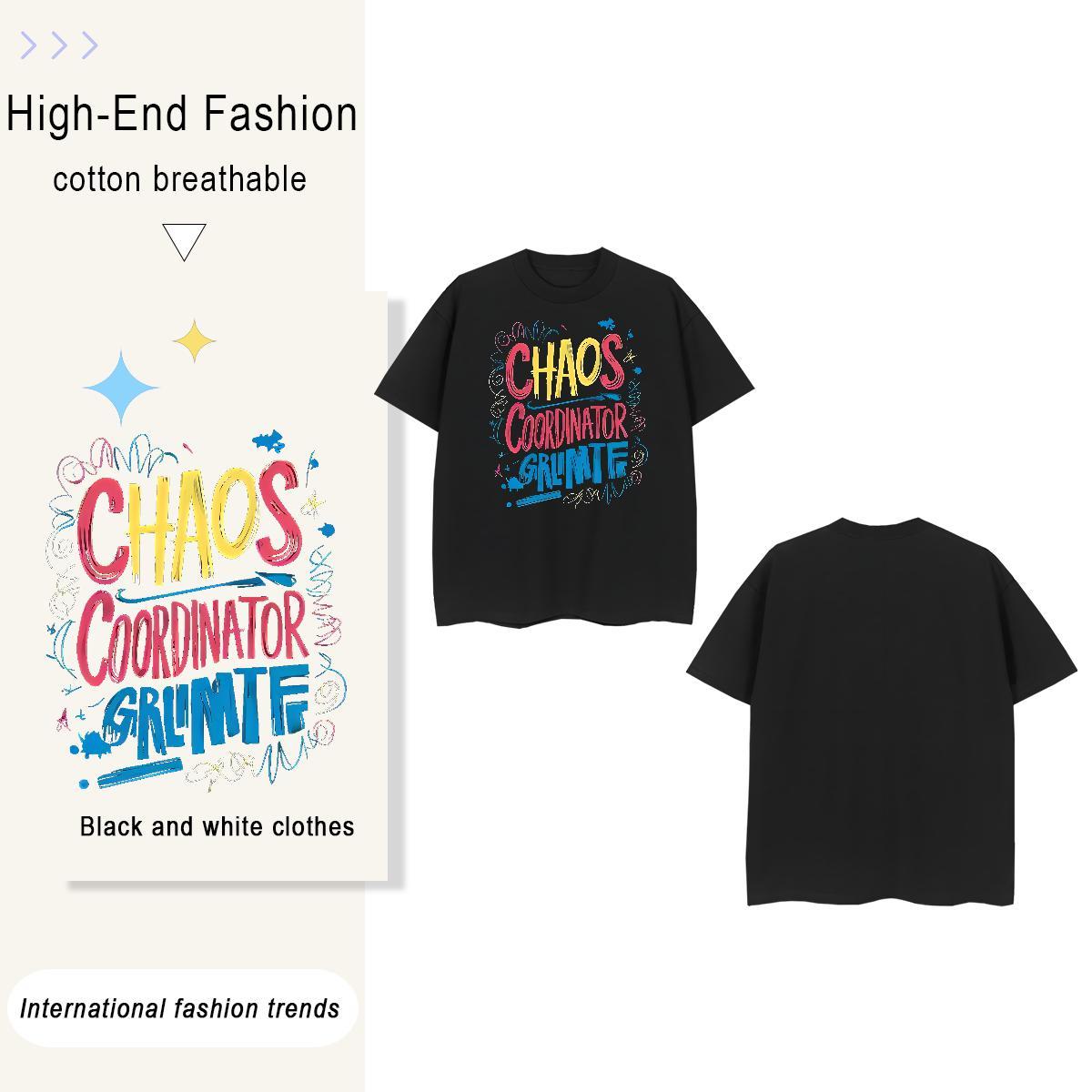 High Quality letter 100% Cotton 230g Tshirt for Man Woman Street Wear Crew Neck Breathable T Shirts Men DIY DIY Logo Oversized Clothings
