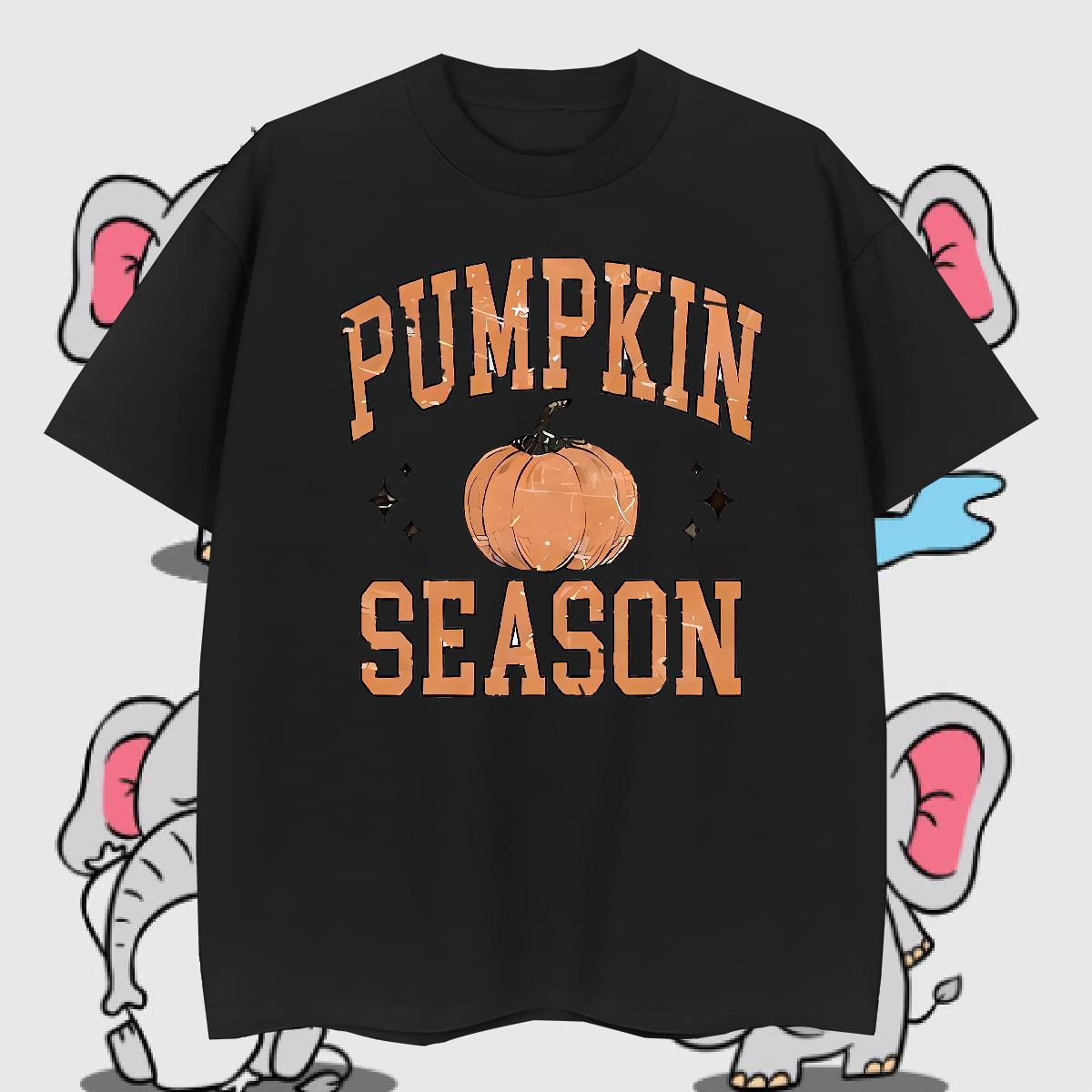 2024 DIY pumpkin Couples T Shirts 230g 100% Cotton T shirt Graphic Street Casual Breathable Crew Neck Designer Tops