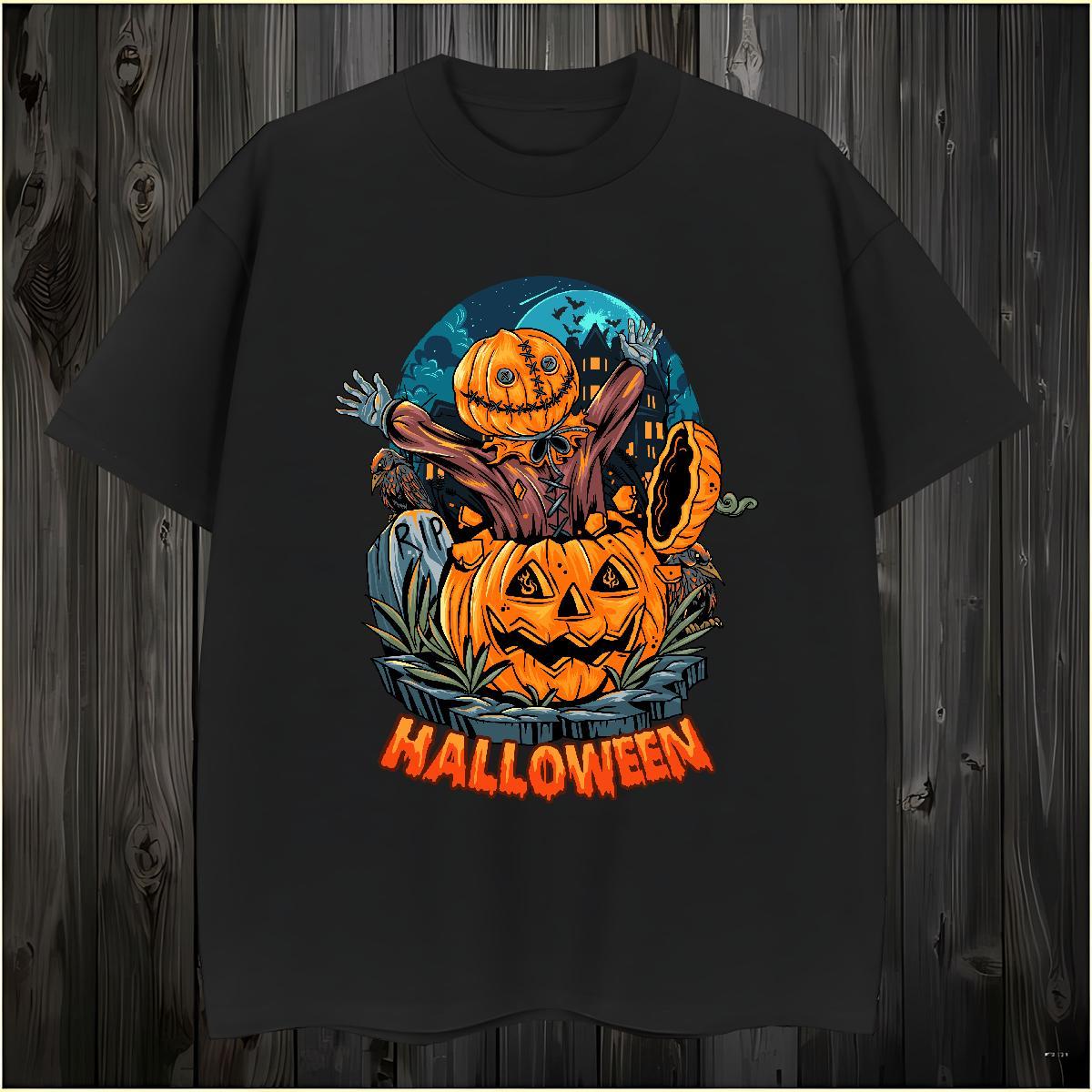 Comfortable Man T Shirts halloween Breathable Home Outdoor Customized Print 100% Cotton 230g Men Tshirts Factory Direct Tops Tees