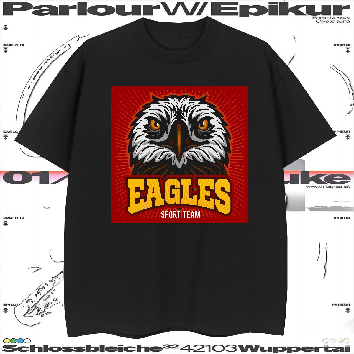 Popular eagle T-Shirts Street Mens Tshirts 230g Cotton 2024 Designer Breathable Crew Neck Asian Size Top Tees