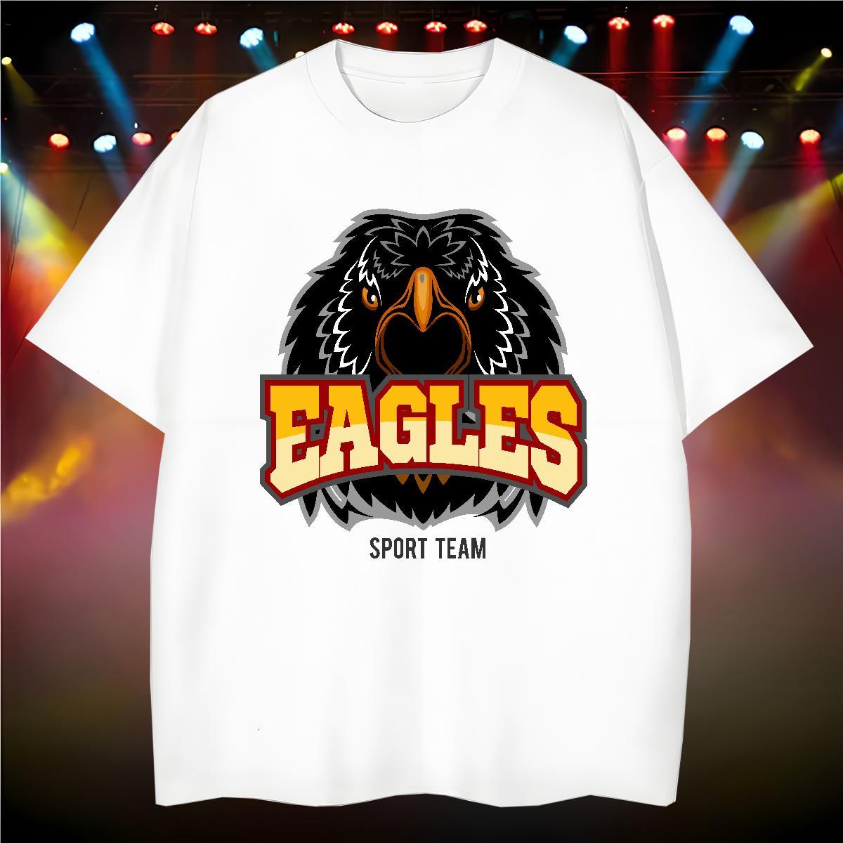 Soft eagle T Shirt For Man Daily Wear Tshirt for Man Woman 230g 100% Cotton Casual New O Neck Short Sleeves Custom Print Oversized Tops Tees