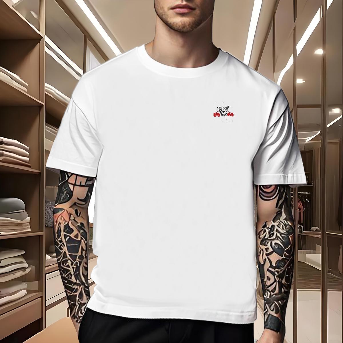 Casual New Couples T Shirts dog Street wear Hip Hop 230g 100% Cotton Wear Pure Cotton Unisex T Shirts Men Custom Cartoon