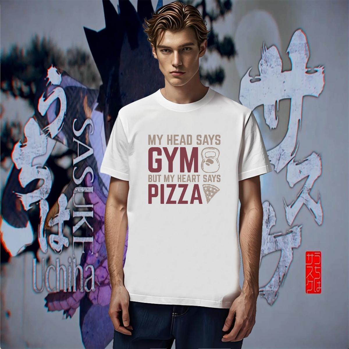 Popular Men Clothes T-Shirt Street Casual 230g Pure Cotton DIY Anime O Neck Short Sleeves pizza Man T Shirts 2024 Tops Tees