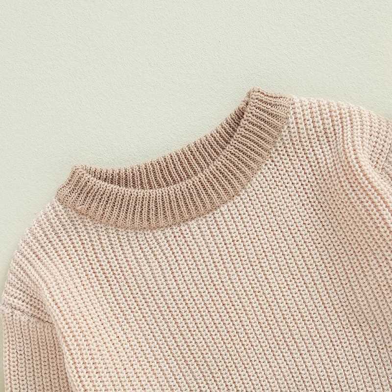 Baby Boys and Girls Knitted Sweater Autumn Baby Children Knitted Cotton Soft Winter Long Sleeve Baby Zipper Top 0-4Y W240820