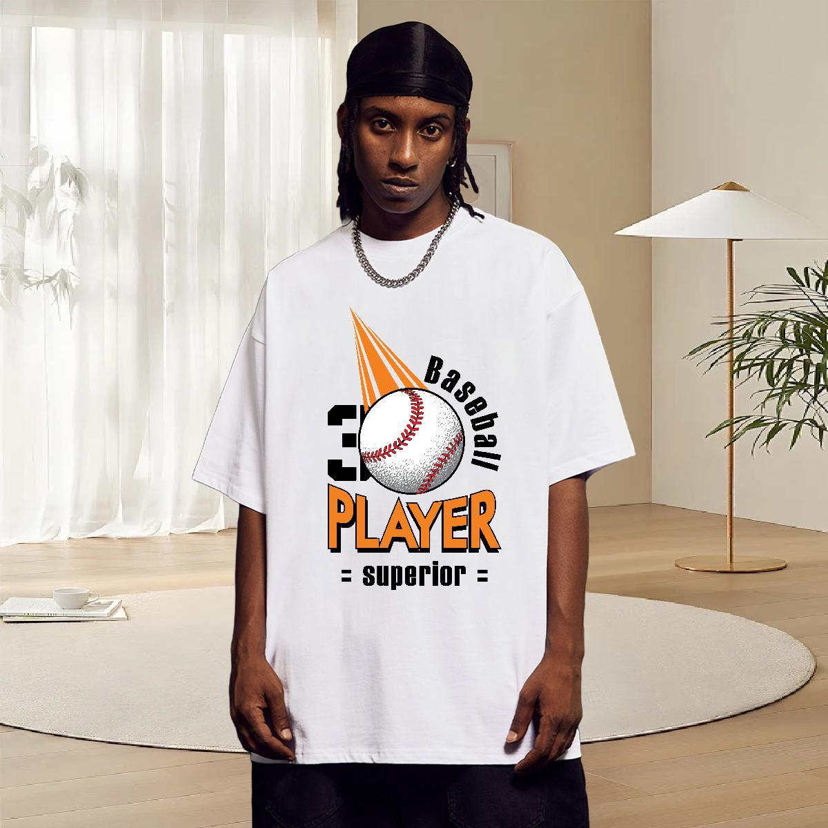 Unisex Tshirts Sport 230g Pure Cotton Oversized 4XL Breathable Short Sleeve letter T shirt New Tees Shirts