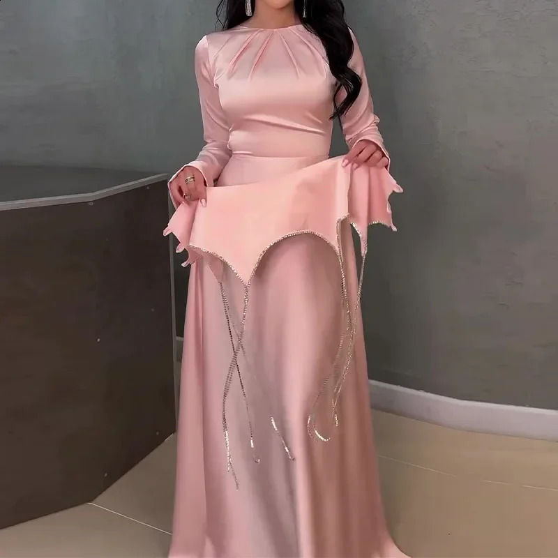 Autumn Fashion Irregular Strap Topping Elegant Solid Color Dress for Women vestidos para grados streetwear 240819