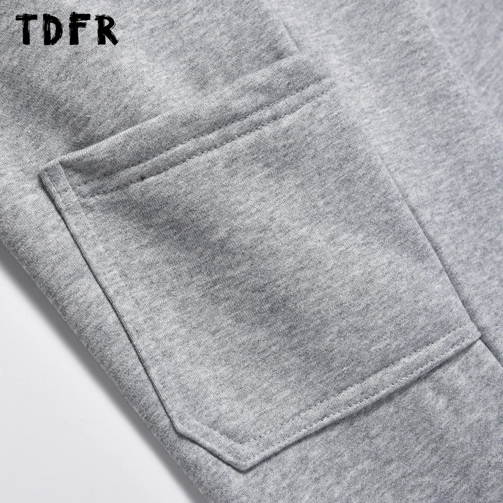 Multi pocket sports pants for men casual loose solid color elastic waist 240819