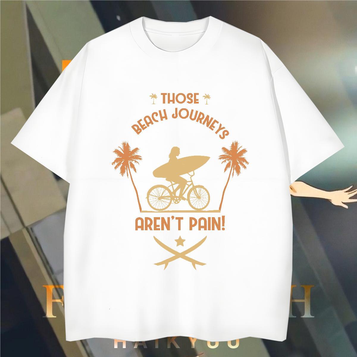 Soft beach 100% Cotton 230g Men Clothes T-Shirt Spring Summer Breathable Short Sleeve T Shirts Men New Skull Top Tees