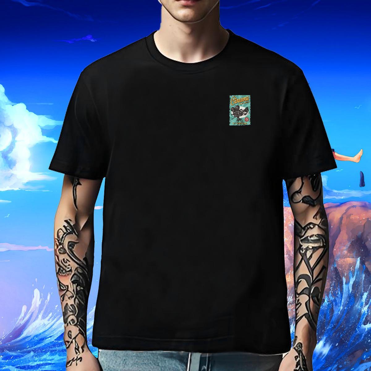 Designer Tshirts Street wear Hip Hop 230g 100% Cotton Custom Cartoon Breathable Short Sleeve tool Men T Shirts Casual New Wear