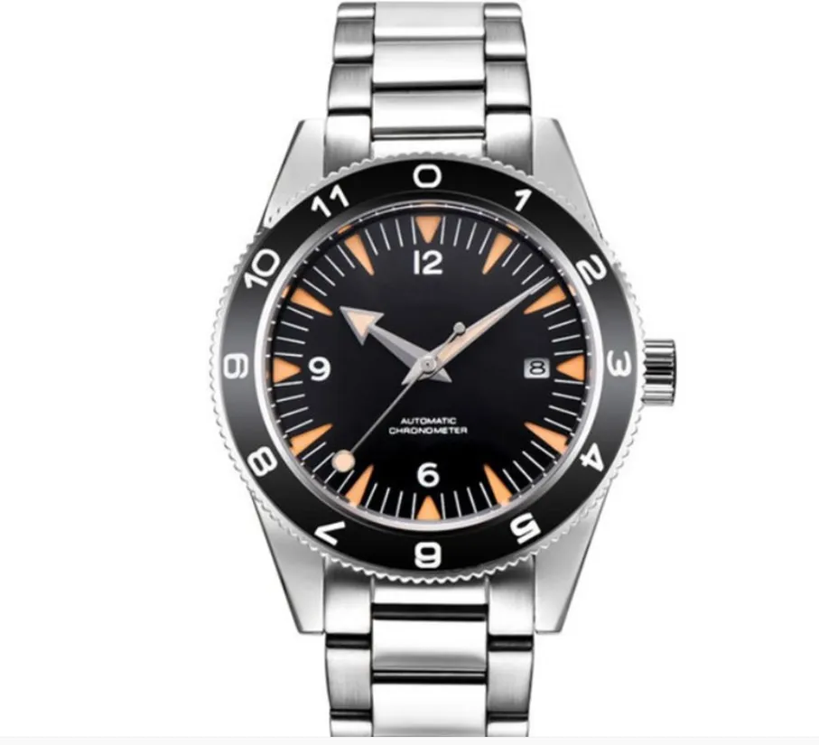 100 Waterproof Mens 41mm Sapphire Ceramic Bezel Male Mechanical Clock Diver Sports Automatic Wristwatch