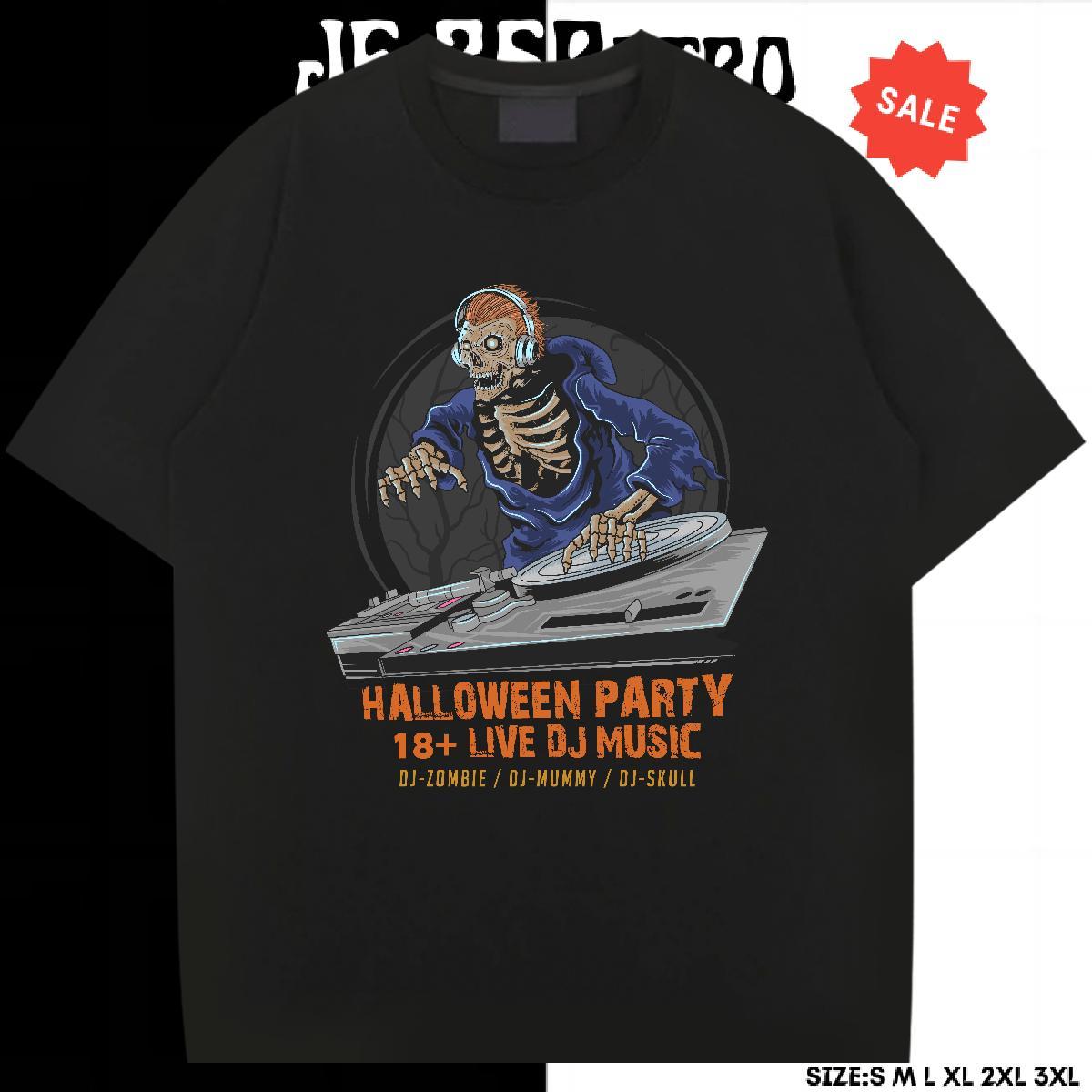 Soft Mens T Shirts halloween Pure Cotton Spring Summer Black Oversized 100% Cotton 230g Men Tees DIY Customized Polos