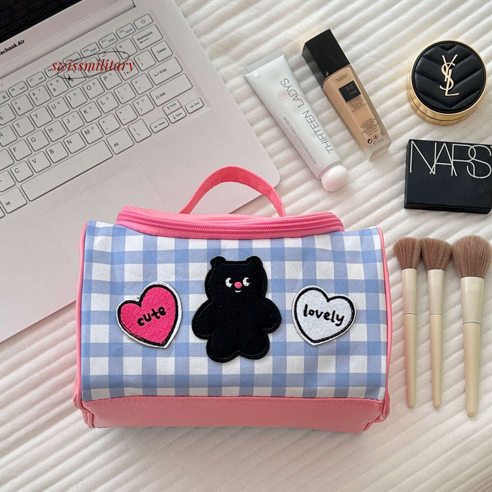Swissmilitary Cute Cartoon Handheld Bag for Women 2024 New Girl Heart Portable Large Capacity Makeup Storage Washbag #13