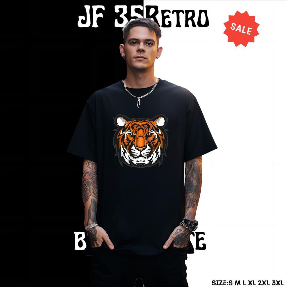 Unisex T Shirts Men tiger Round Neck Short Sleeve Summer Casual Custom Anime 100% Cotton 230g Men Tshirts New Designer Tees