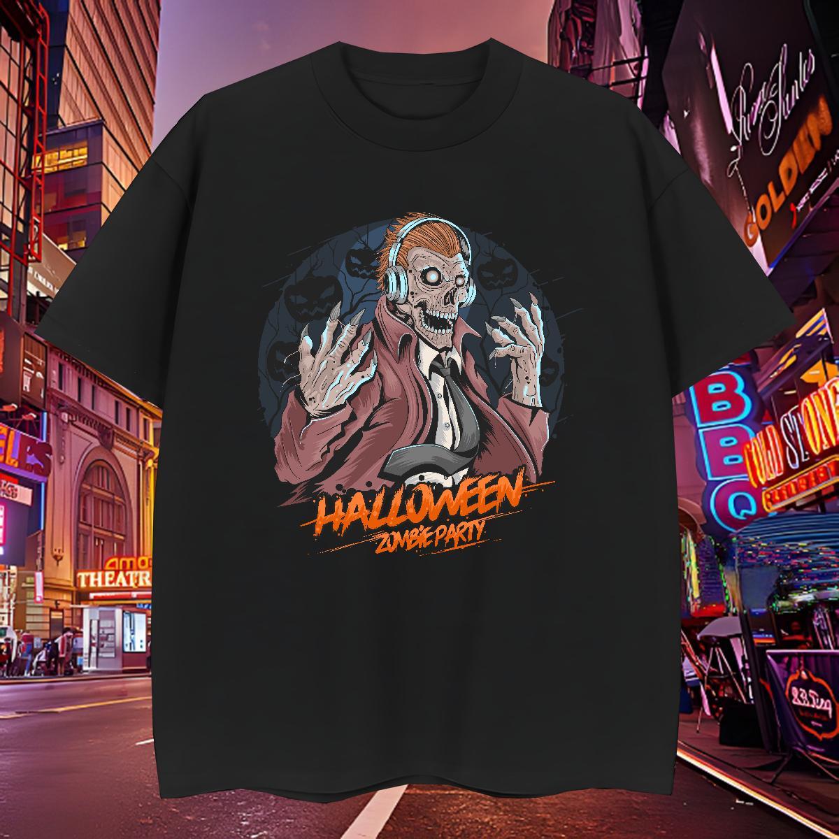 High Quality T-Shirts for Men skull Breathable Sport Custom Cartoon 100% Cotton 230g Men Clothes T-Shirt Fashion Designer Tops Shirt