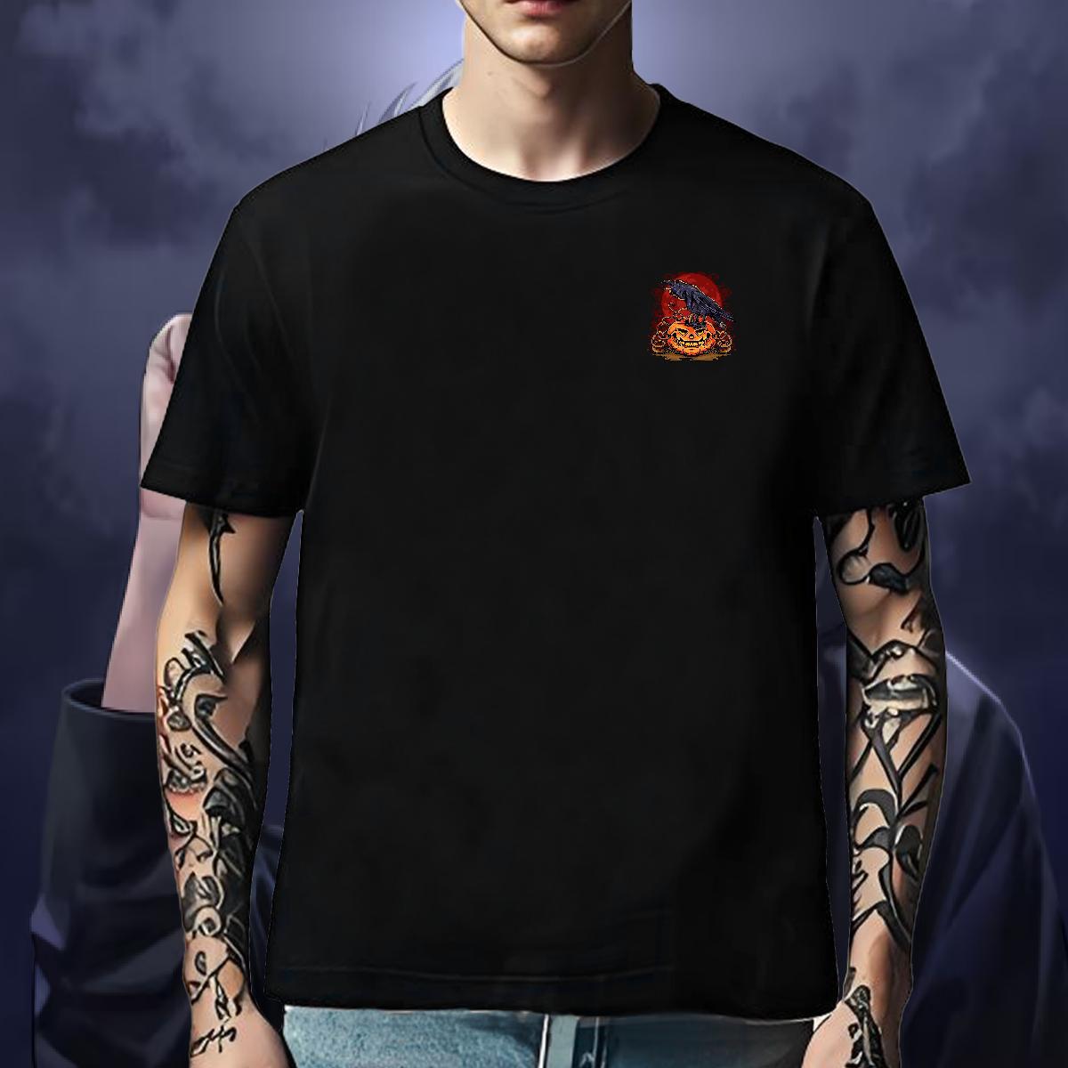 DIY Customized Men Clothes T-Shirt Halloween Outdoor 230g 100% Cotton Clothings Breathable Crew Neck Designer Man T Shirts Plus Size Custom