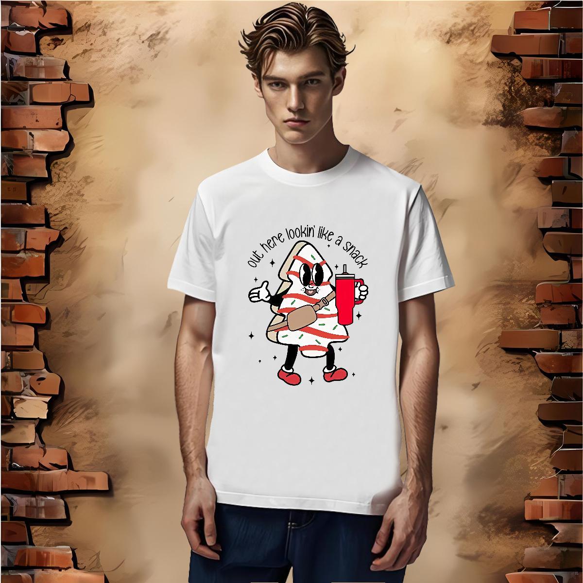 2024 DIY Men Tops Tees cartoon Street Casual 230g Cotton Clothes Breathable Soft Loose Fit Mens T Shirts Custom Printed