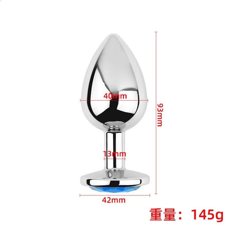 3PCS Multi Size Metal Diamond Anal Buttplug Toys for Men Women Couples Anal Expanders Sm Adult Sex Toys Gay Extreme Sex Bdsm Sex 240813