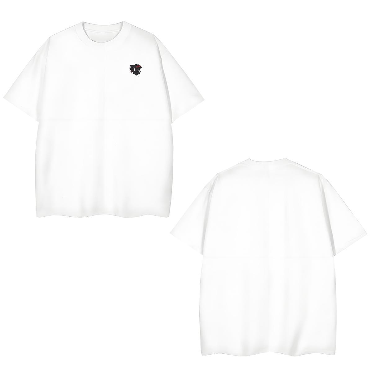 Fashion Design Men Clothes T-Shirt cat Street Casual 230g Cotton Top Tees Breathable Short Sleeve Classic Man T Shirts Skull
