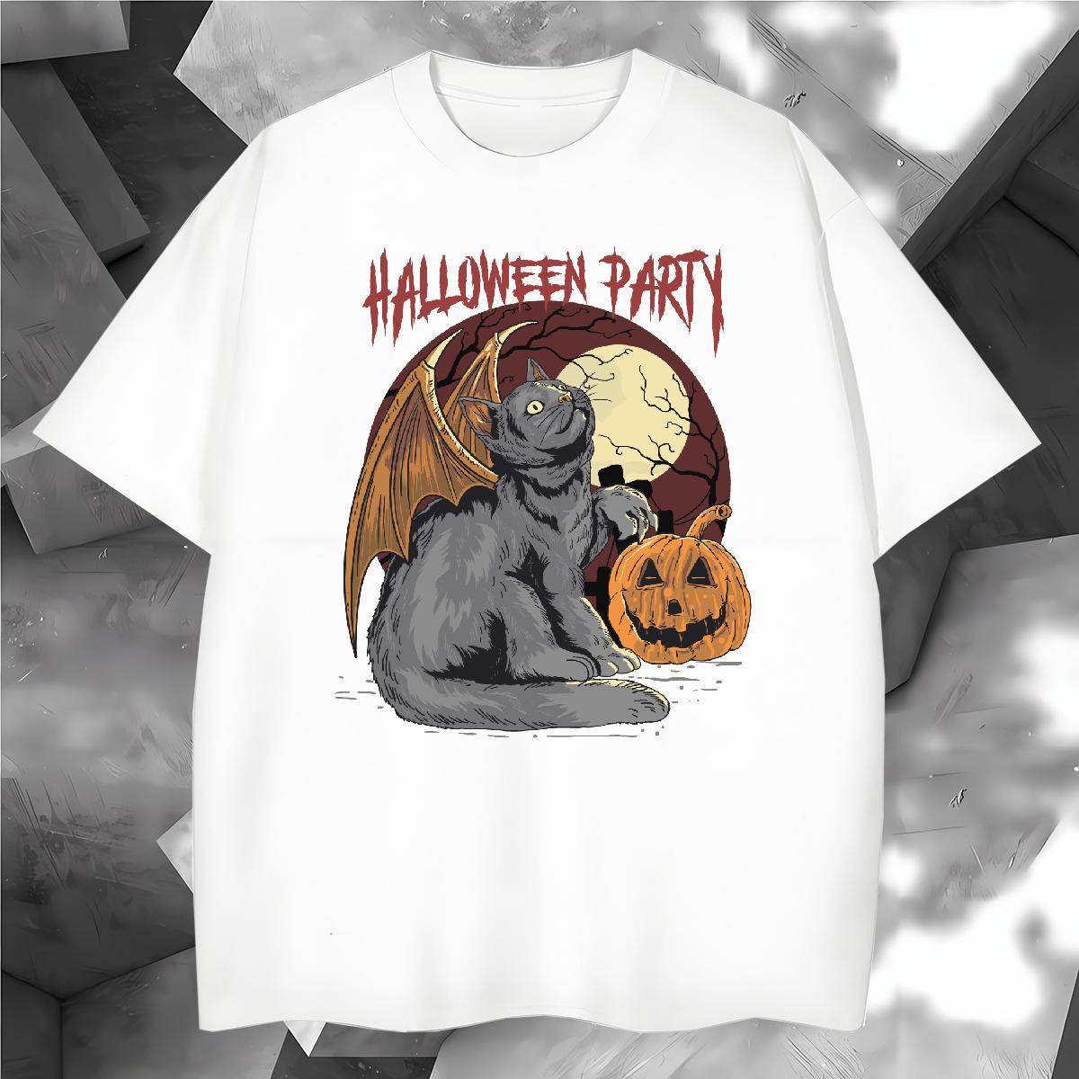Designer T Shirts Men halloween Breathable Soft Beach Customized Print 230g Pure Cotton Tshirt for Man Woman Designer Fashion Top Tees