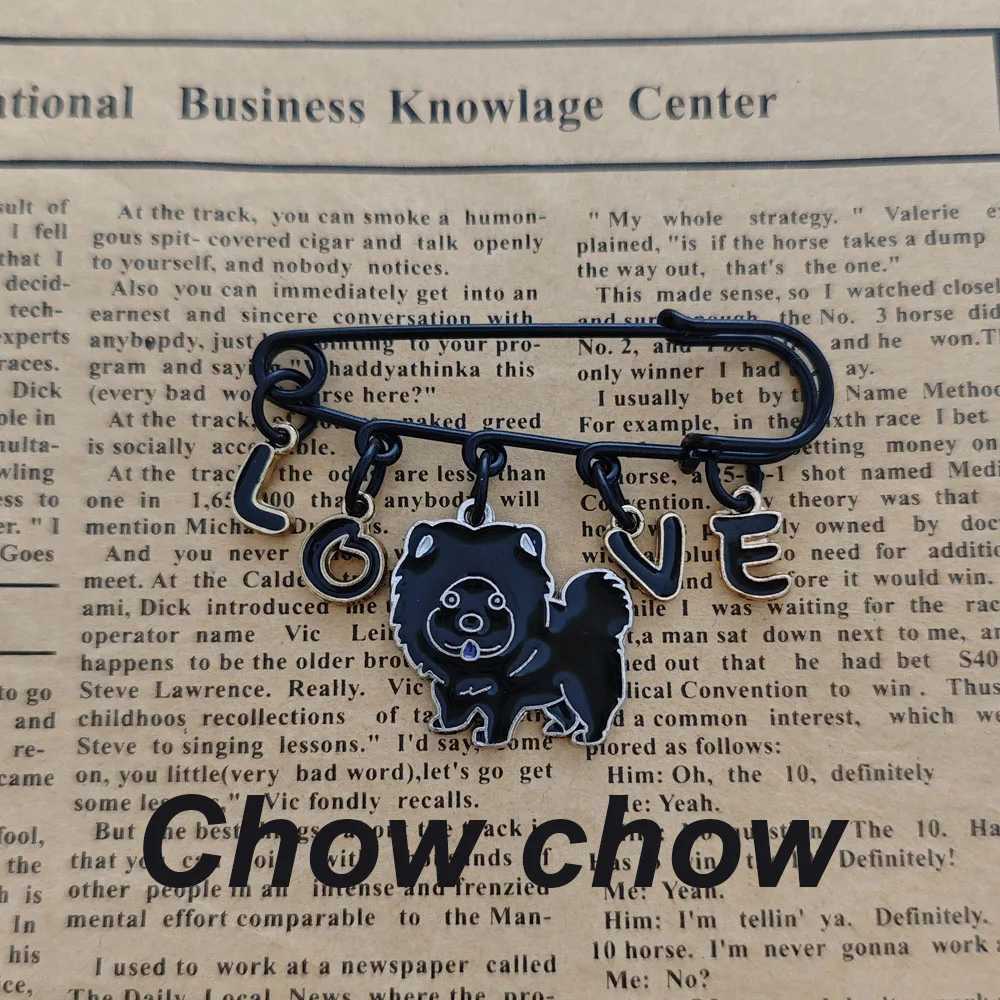 Hot selling Teddy Dog Animal Brooch Original Accessories Small Border Collie Brooch W240815