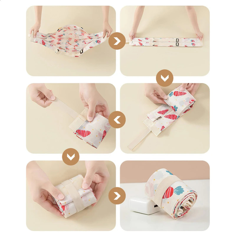 Foldable Shopping Bag Waterproof Travel Portable Storage Beach Supermarket Grocery y240925