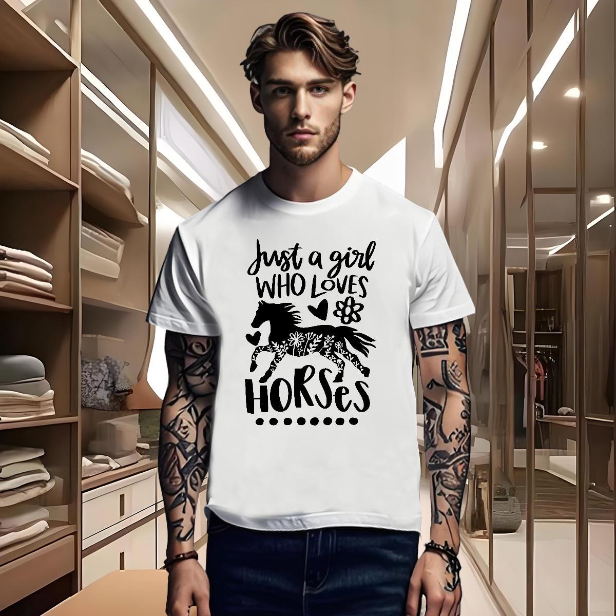 2024 Designer Couples T Shirts horse Casual Beach 230g 100% Cotton Clothes Round Neck Short Sleeve Wholesale T shirt Oversized 4XL