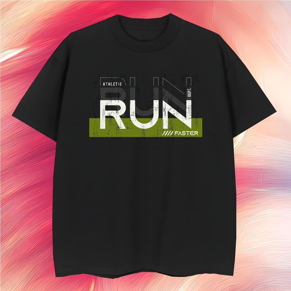 Soft run 230g Cotton Men Clothes T-Shirt Casual Daily Wear O Neck Short Sleeves Man T Shirts Classic Casual Custom Big Size Tshirts