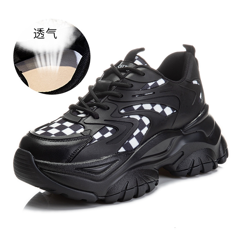 Ddmysports Absorbing Film Sole Genuine Leather Shoes Spring New Sports And Leisure Versatile For Children Thick Soled Dad Women S Fashion Trend OUTDOO