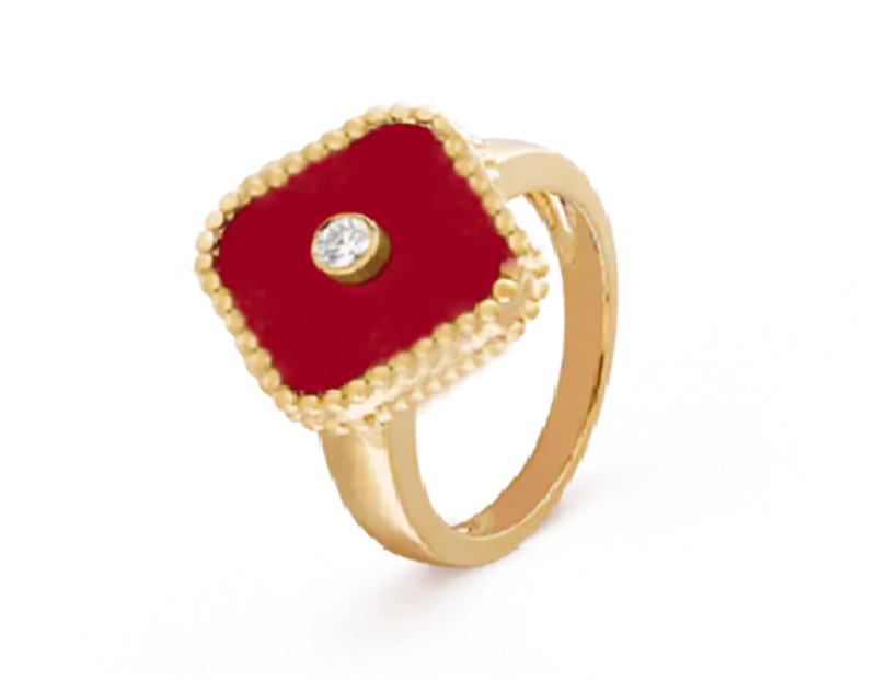 high-quality ladies fashion women gem mother of pearls ring Jewelry Temperament Versatile rings Optional Gift Box