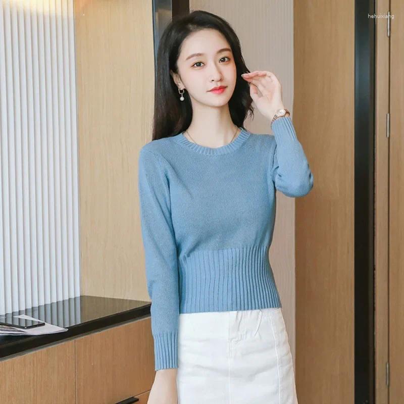Women's Petite Knitted Sweater | Cropped Crew Neck For Layering