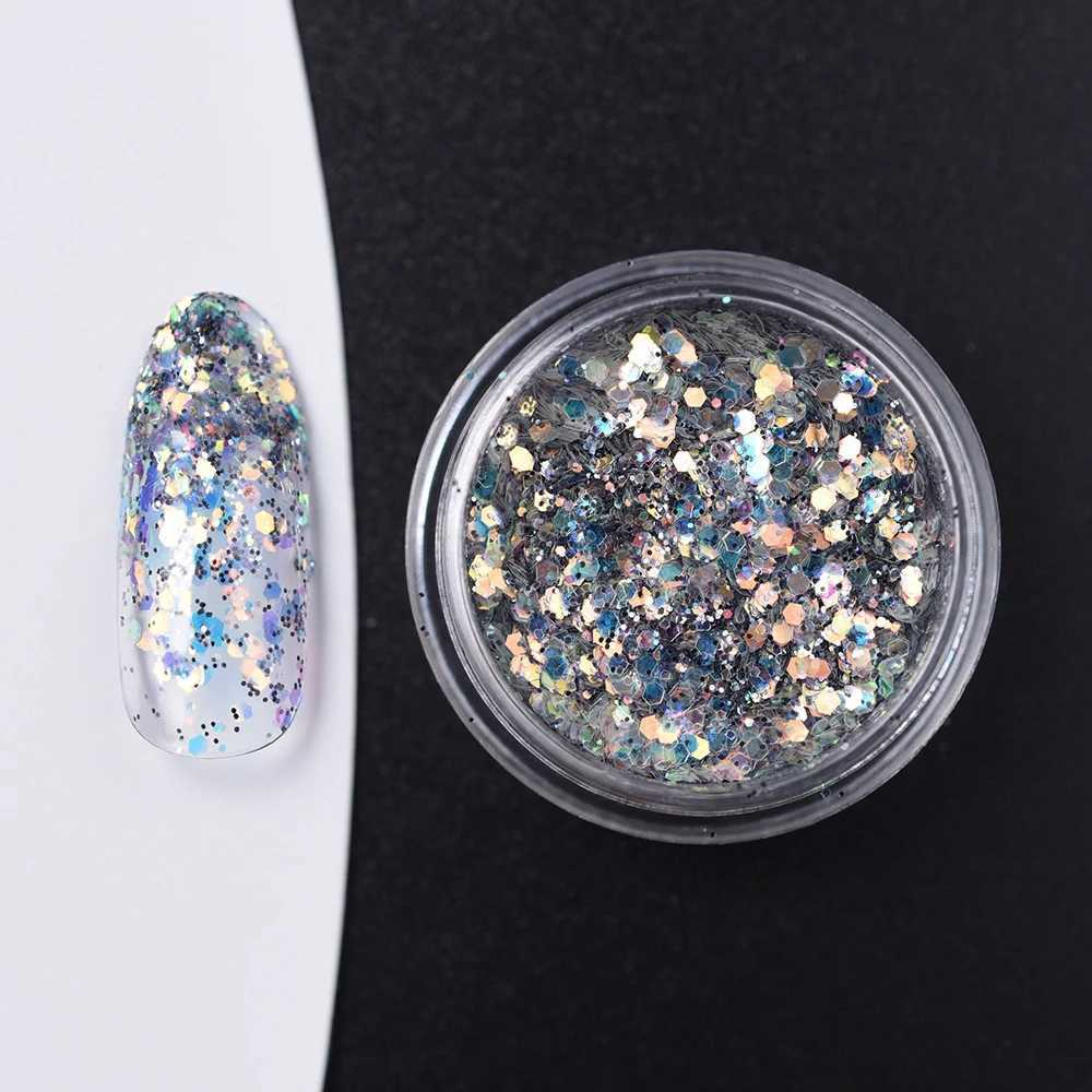 KADS Nail Art Glitter Powder Chrome Dust Pigment Powder Shining Nail Art Decorations Sequins Flakes for Nails High Gloss ShinyXJ240815