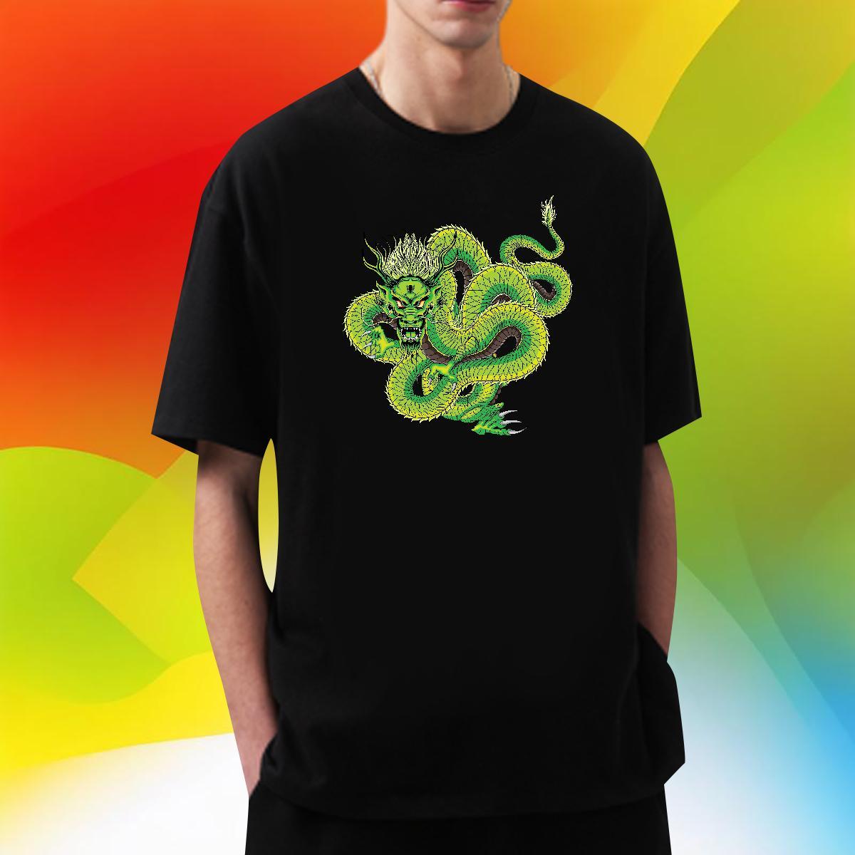 Loose Men Tshirts Daily Outfit 230g 100% Cotton Black White Breathable ferocity T Shirts Men Wholesale Tees