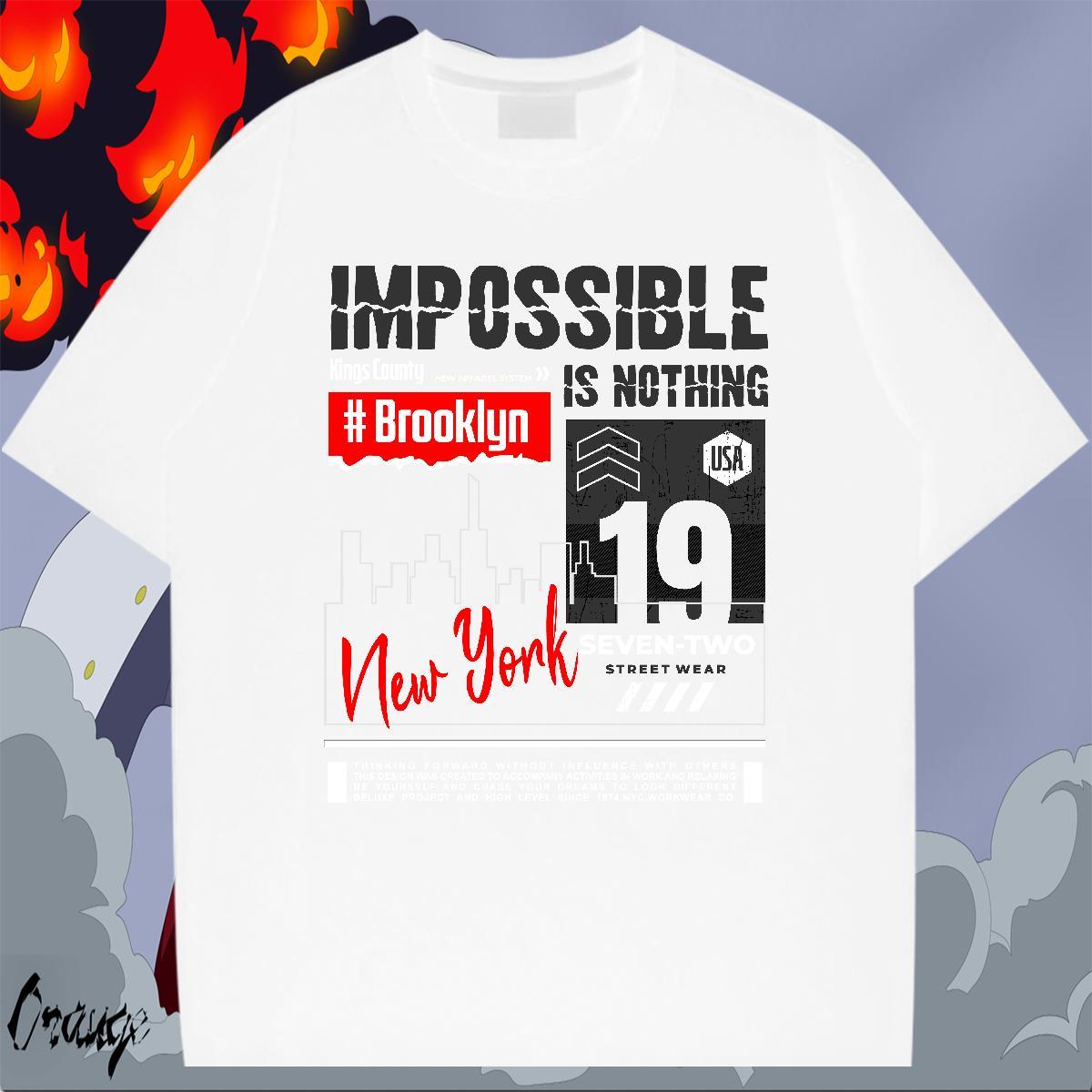 Wholesale Tshirt for Man Woman Hip Hop 230g 100% Cotton DIY Round Neck Short Sleeve NEW YORK Mens T Shirts Fashion Design Tshirts