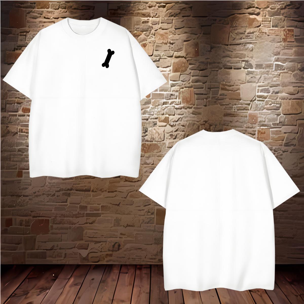 New Designer Mens Tshirts bone Outdoor 230g Pure Cotton Wear Breathable Short Sleeve Unisex T-Shirts for Men Customized Print