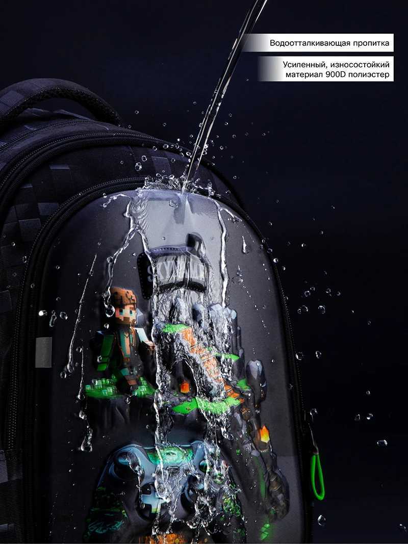 New Children School Backpack For Boys Cartoon Game Knapsack Boy Waterproof Backpacks Kids Satchels Space School Bags Primary Y240820
