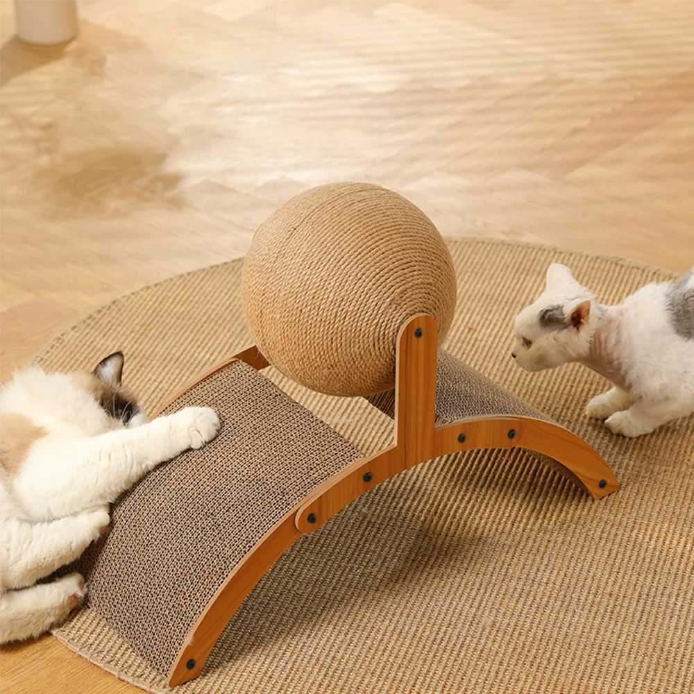 Cat Scratching Ball Toy Kitten Sisal Rope Ball Board Grinding Paws Toys Cats Scratcher Wear-resistant Pet Furniture suppliesXJ240817