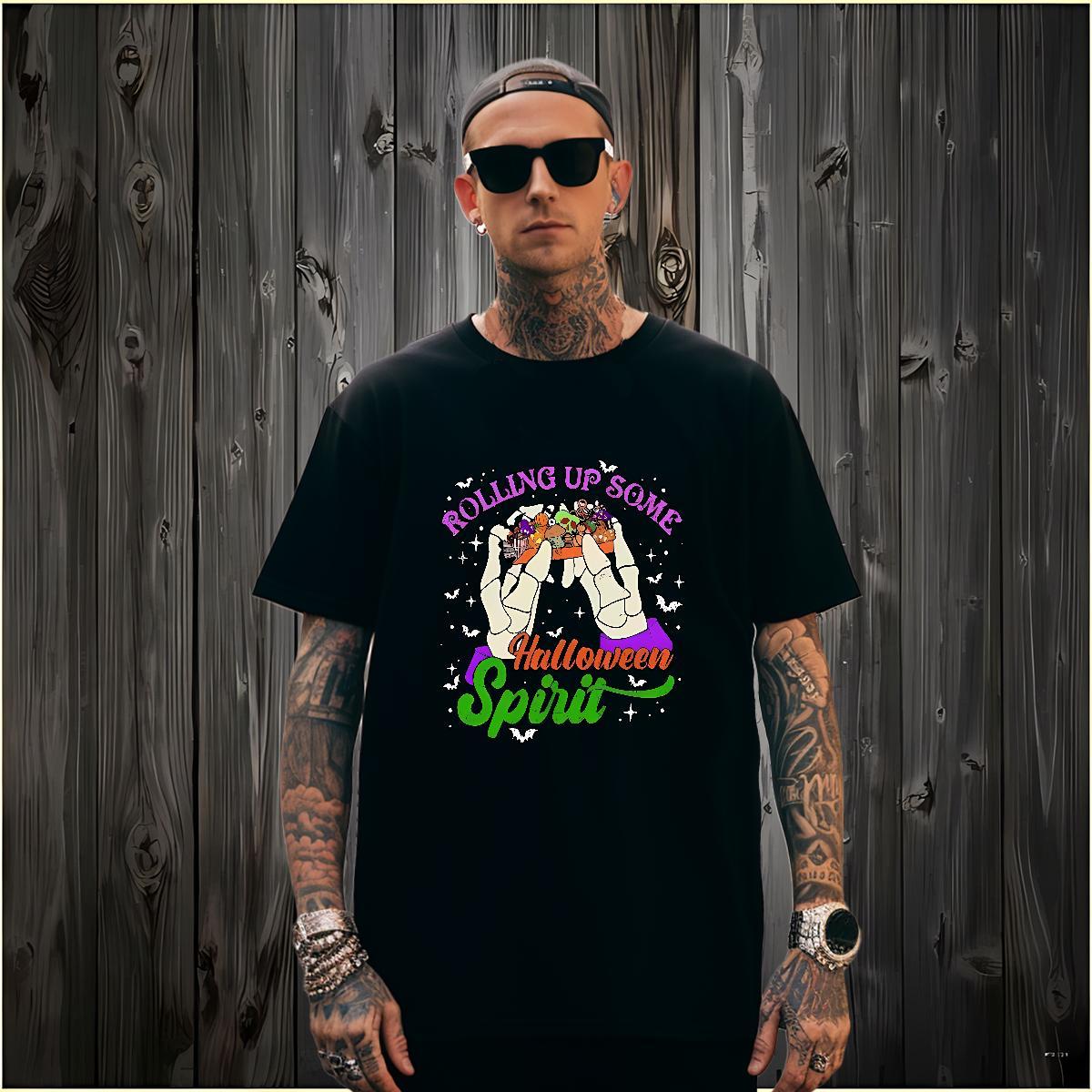 Cool Design T-Shirts halloween Breathable Short Sleeve Anime Printing Street Oversized 3XL 4XL 100% Cotton 230g Mens Tshirts Fashion New Tees Shirts