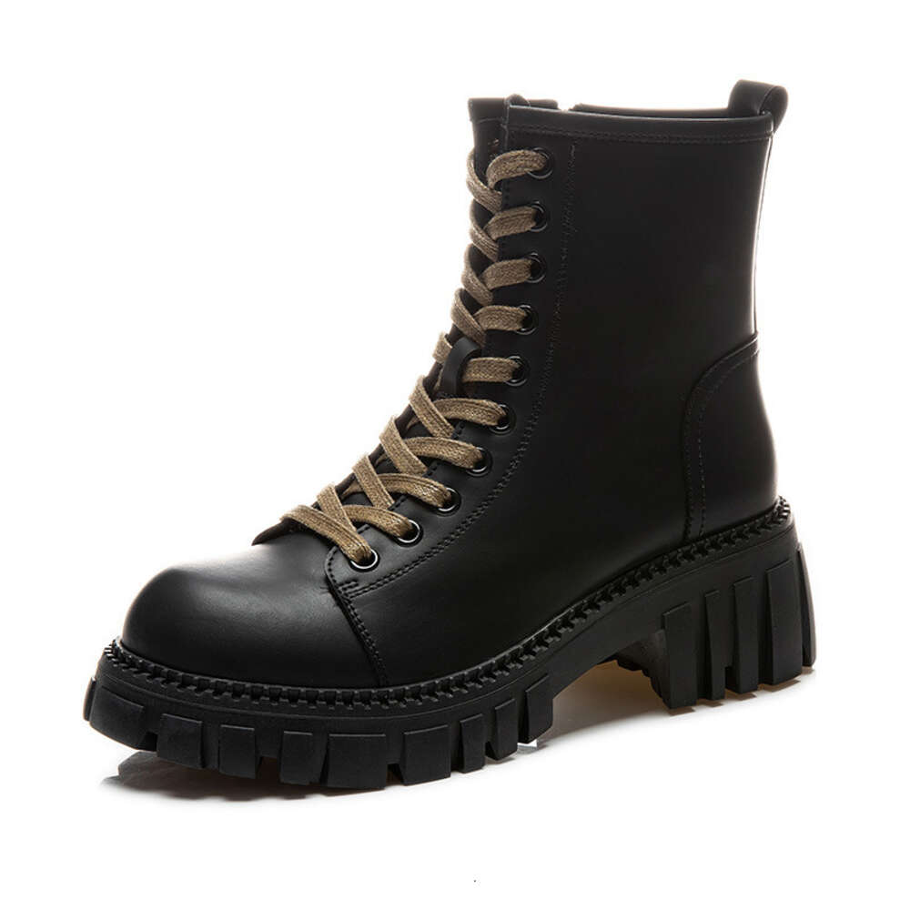 Ddmysports Genuine Martin Short Women In The Autumn Of New Leather Skinny Thick Heels S Boots Casual And Versatile For Children OUTDOOR