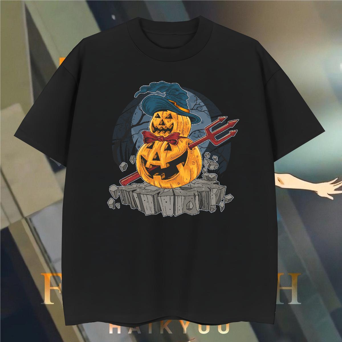 Man T Shirts 230g 100% Cotton pumpkin Street Casual Breathable Soft Custom Printed Men Clothes T-Shirt New Comfortable Tshirts