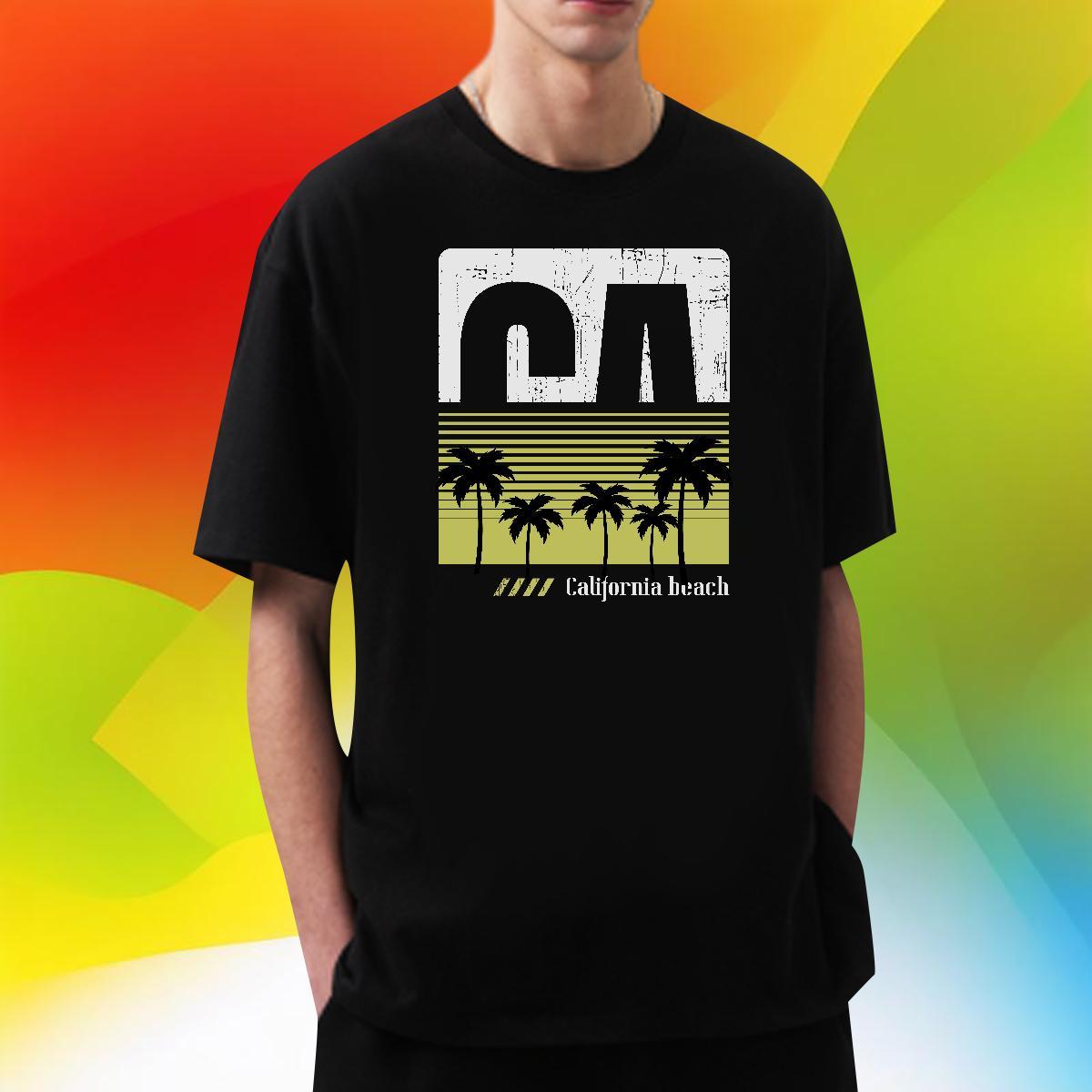 Popular tree 230g 100% Cotton Men Clothes T-Shirt Hip Hop Breathable Short Sleeve Man T Shirts Wholesale Asian Size Wear
