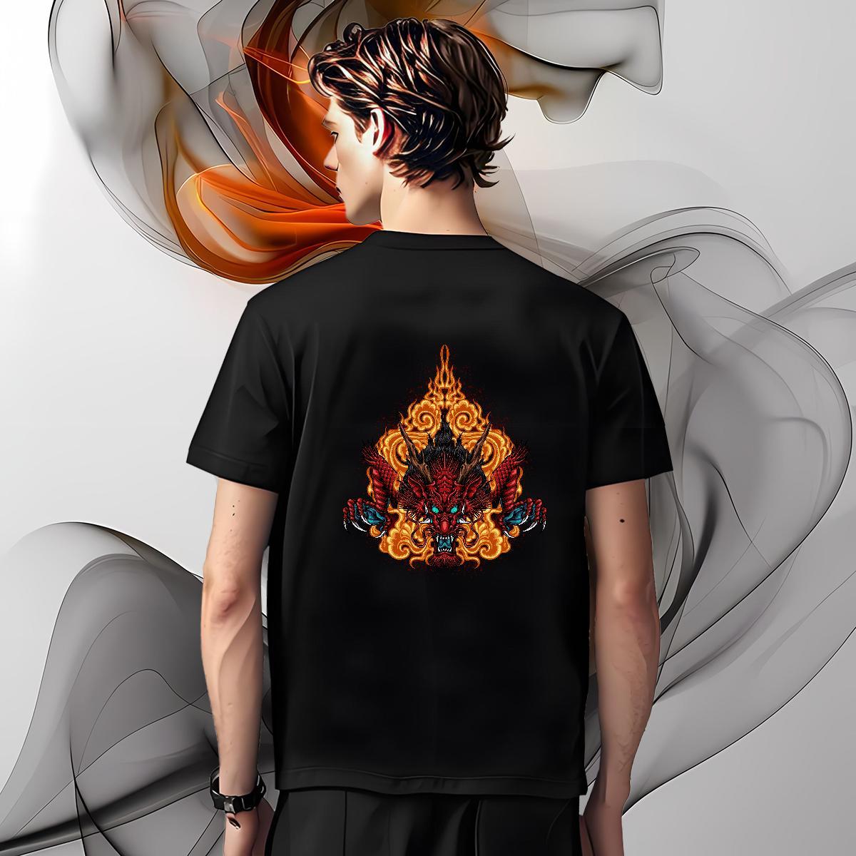 T-Shirts 230g 100% Cotton angry Street wear Hip Hop Round Neck Short Sleeve Customized Tshirts Fashion Designer High Quality Polos