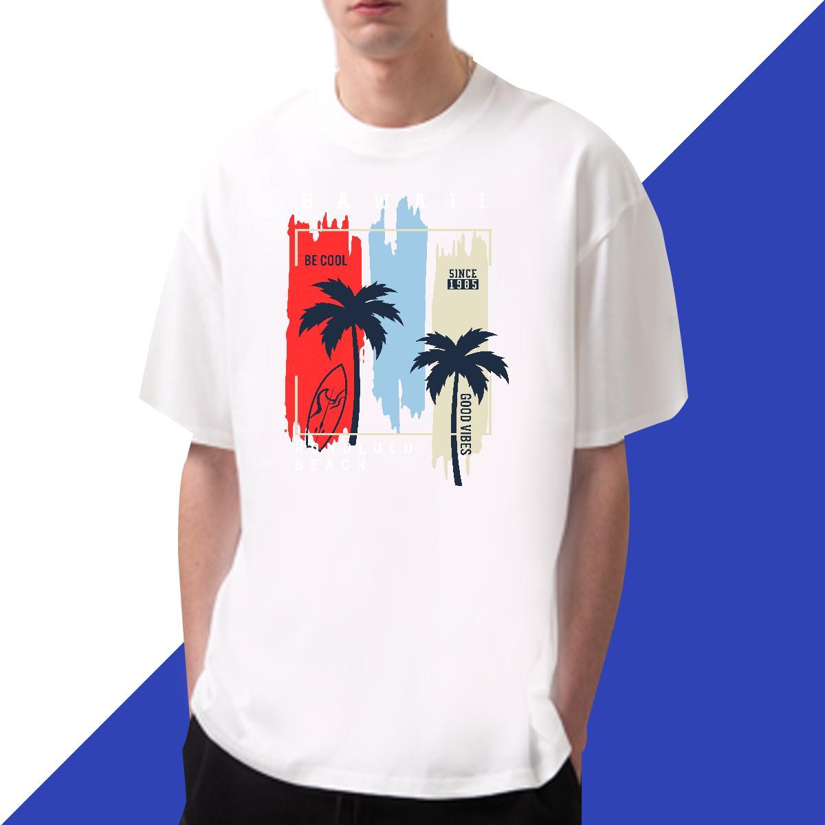 Unisex stakeboarding 230g Cotton Men Tees Street Wear Breathable Crew Neck Men T Shirts Fashion Casual Custom Cartoon Clothings
