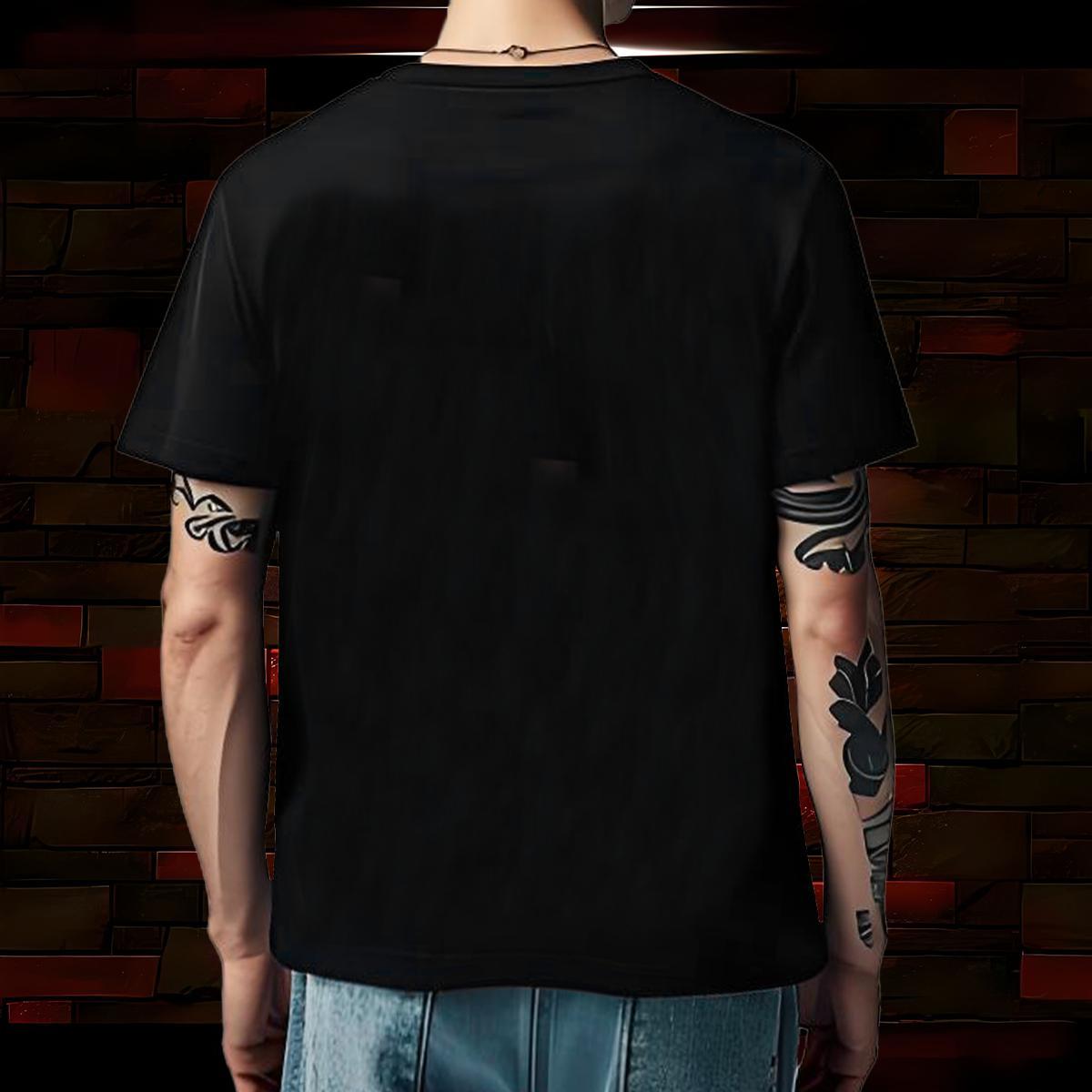 Wholesale Mens Tshirts fish head Daily Outfit 230g Pure Cotton Tees O-Neck Short Sleeve Loose Mens T Shirts Custom Anime