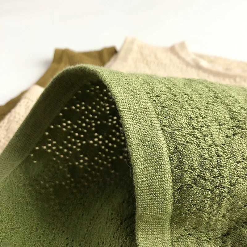 2024 Summer New Children Sleeveless Knitted Vest Baby Boy Girl Hollow Out Casual Sweater Coat Kids Toddler Soft Breathable TopsXJ240819