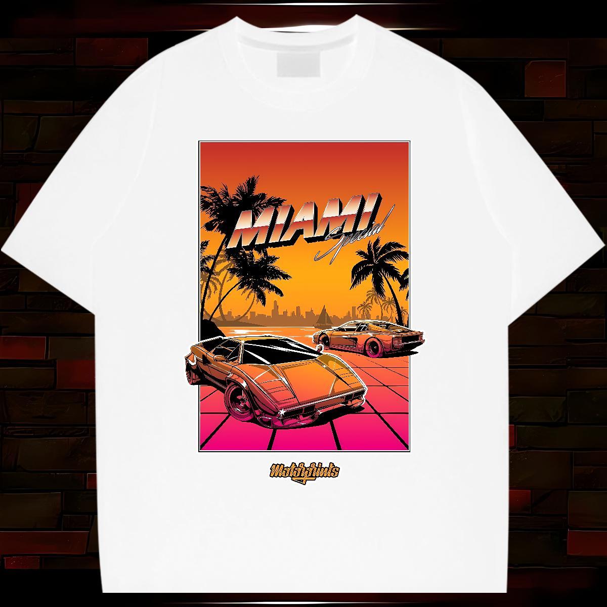 Brand beach 230g Pure Cotton Couples T Shirts Daily Outfit Breathable Crew Neck Man T Shirts Fashion DIY Printed Tops Tees