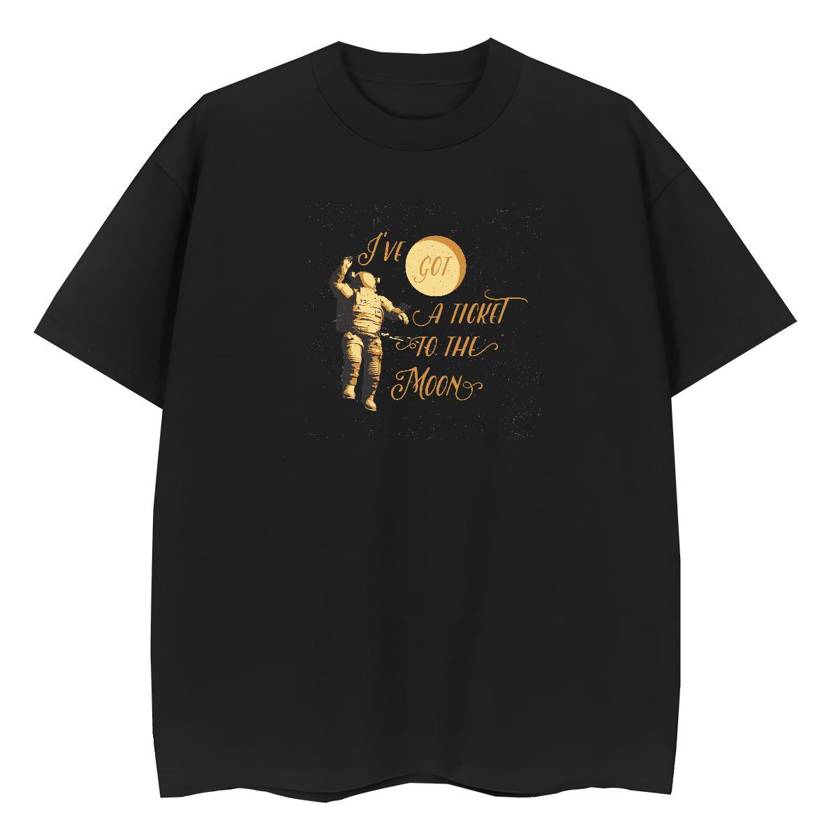 New Arrival Women Tshirts Sports Casual Crew Neck Tops Shirt Lady 230g 100% Cotton spaceman DIY Anime Printed T Shirt For Woman