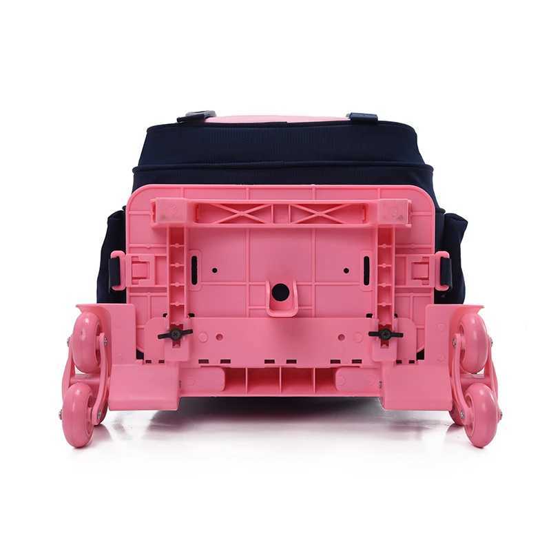 School Trolley Backpack Childrens Schoolbag Primary School Book Bag with Wheels Kid Rolling Travel Trolley Bag Wheeled Backpack Y240820