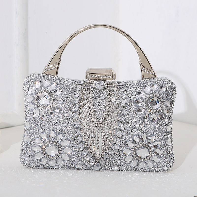 New Metal Dinner Women's Handmade Diamond Banquet Handheld Bag Celebrity Dress Handbag