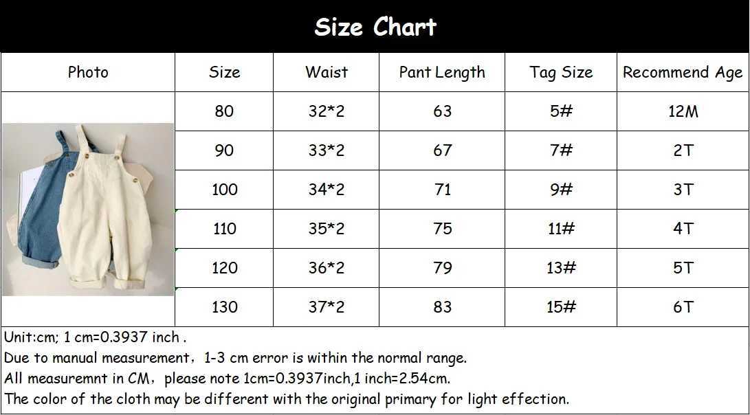 Baby jumpsuit boys solid denim top childrens jeans bib pants baby jumpsuit childrens clothing autumn girls clothing W240806