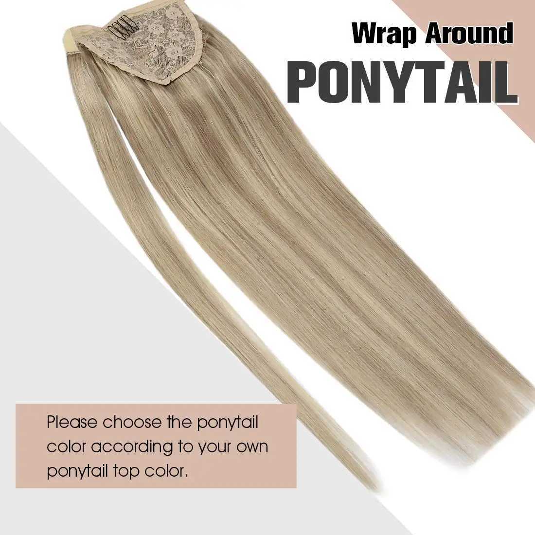 VeSunny ponytail human hair 14-22 high gloss ponytail extension 100% real human ponytail hair extension 80g/set female W240817